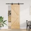 vidaXL Sliding Door with Hardware Set 70x210 cm Solid Wood Pine