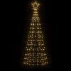 vidaXL LED Christmas Tree with Spikes 220 LEDs Warm White 180 cm
