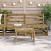 vidaXL Garden Sofas Armless 2 pcs 70x70x67 cm Impregnated Wood Pine