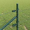 vidaXL Fence Post Green 10 x 0.4 m (50 mm mesh) Steel and PVC