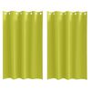 vidaXL Blackout Curtains with Rings 2 pcs Green 175 x 140 cm Polyester
