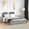 vidaXL Bed Frame without Mattress Concrete Grey 120x190 cm Small Double