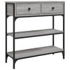 vidaXL Console Table Grey Sonoma 72,5x25x75 cm Engineered Wood