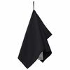 vidaXL Sports Towels 2 pcs Black 50 x 30 cm Polyester and polyamide