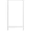 vidaXL Bar Table Legs White 2 pcs 60x(100-101) cm Steel