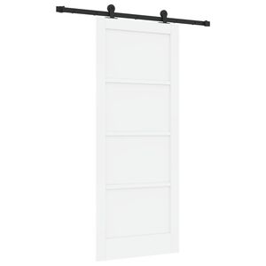 vidaXL Sliding Door ORKDAL 83 x 202 cm Solid Pine Wood White