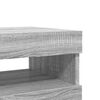 vidaXL TV Cabinets 2 pcs with LED Lights Grey Sonoma 60x35x40 cm