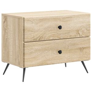 vidaXL Bedside Cabinet Sonoma Oak 62 x 34.5 x 47.5 cm Engineered Wood