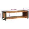 vidaXL Coffee Table Brown 120 x 50 x 38 cm Solid Acacia Wood