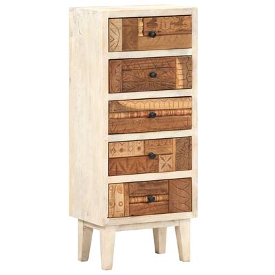 vidaXL Drawer Cabinet 45x30x105 cm Solid Reclaimed Wood
