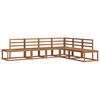 vidaXL Outdoor Sofa Set 6 Piece Natural Solid Acacia Wood