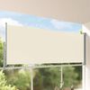 vidaXL Patio Retractable Side Awning 140 x 300 cm Cream