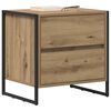 vidaXL Bedside Table Artisian Oak 50 x 39.5 x 50 cm Engineered Wood