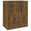 vidaXL Shoe Cabinet Smoked Oak 60x35x70 cm Engineered Wood