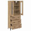 vidaXL Highboard Artisan Oak 69.5 x 34 x 180 cm Engineered Wood