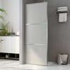 vidaXL Shower screens Silver 80 x 195 cm Glass and Aluminium