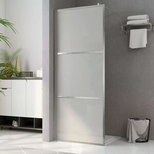 vidaXL Shower screens Silver 80 x 195 cm Glass and Aluminium