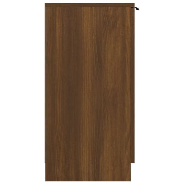vidaXL Shoe Cabinet Brown Oak 59x35x70 cm Engineered Wood