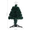 vidaXL Pre-lit Christmas Tree with Stand&LED 64 cm Fibre Optic