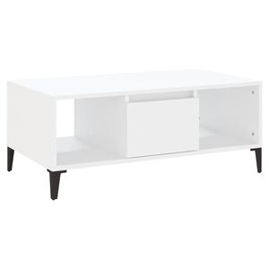 vidaXL Coffee Table White 90x50x36.5 cm Engineered Wood