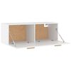 vidaXL Wall Cabinet White 100x36.5x35 cm Engineered Wood