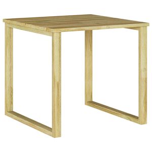 vidaXL Table Natural 50.5 x 50 x 46 cm Impregnated Pine Wood