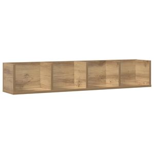 vidaXL CD Wall Shelf Artisan Oak 100x18x18 cm Engineered Wood