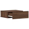 vidaXL Floating Nightstand Brown Oak 40x30x15 cm Engineered Wood