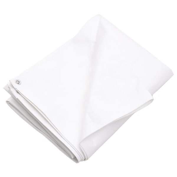 vidaXL Tarpaulin 260 g/m&sup2; 8x10 m White HDPE