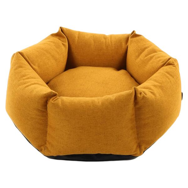 FLAMINGO Dog Bed with Zipper Ziva Hexagonal 50x18 cm Ochre