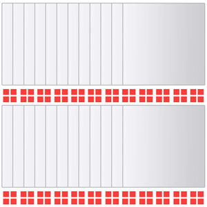 vidaXL 24 pcs Mirror Tiles Square Glass