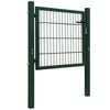 vidaXL 2D Fence Gate (Single) Green 100x80 cm