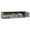 vidaXL TV Cabinet VIGO Grey 156x40x40 cm Solid Wood Pine