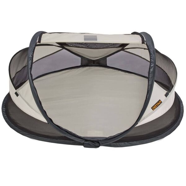 DERYAN Pop-up Travel Cot Baby Luxe with Mosquito Net Cream