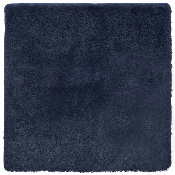 vidaXL Shaggy Rug High Pile NAVARRA Navy 240x240 cm Polyester