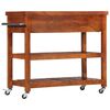 vidaXL Kitchen Trolley 100x48x89 cm Solid Acacia Wood