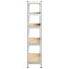 vidaXL 5-Layer Storage Shelf Silver Steel&Engineered Wood
