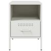 vidaXL Bedside Cabinet White 36x39x50.5 cm Steel