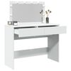 vidaXL Dressing Table with LED White 100x40x120 cm