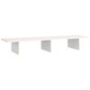 vidaXL Monitor Stand White 100x27x15 cm Solid Wood Pine