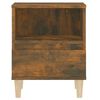vidaXL Bedside Cabinet Smoked Oak 40x35x50 cm
