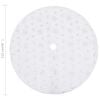 vidaXL Luxury Christmas Tree Skirt White 122 cm Faux Fur