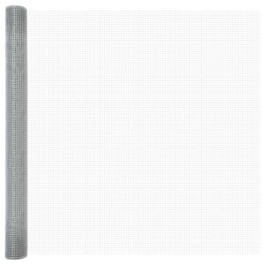vidaXL Welded Wire Fence Silver 1.6 x 10 m
