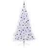 vidaXL Artificial Christmas Tree with Stand White 240 cm PVC and Steel