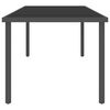 vidaXL Outdoor Dining Table Anthracite 220x90x75 cm Steel and Glass
