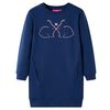 vidaXL Kids' Sweatshirt Dress Navy 116