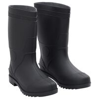vidaXL Rain Boots Black Size 41 PVC