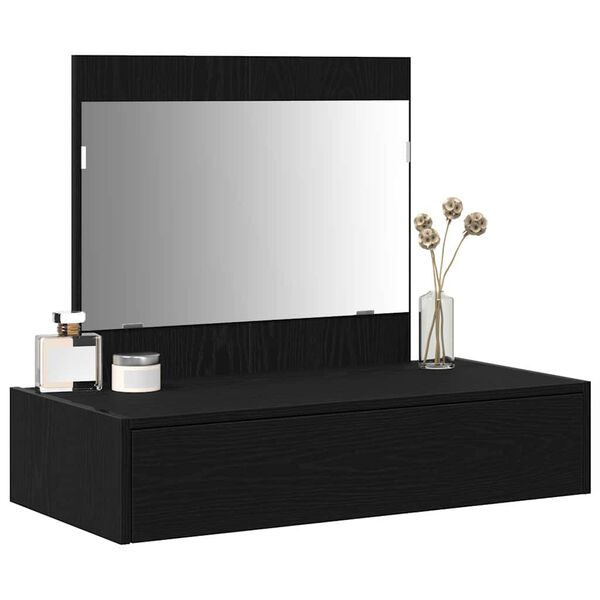 vidaXL Dressing Table Black 83 x 40 x 70 cm Engineered Wood