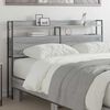 vidaXL Headboard with Shelf Grey sonoma 120 cm Engineered wood