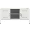 vidaXL TV Cabinet White 100.5x39x50.5 cm Steel